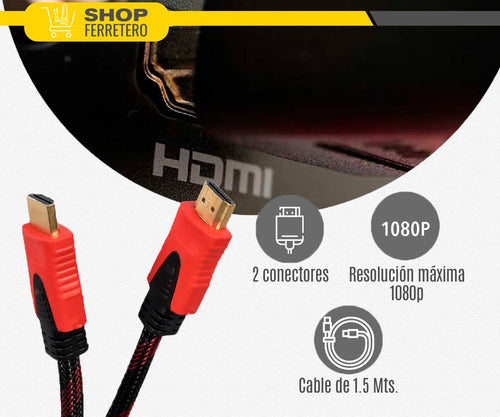 Suono HDMI Cable 1.5 M 1080p Double Shielded 6