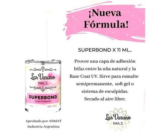 Superbond Adherente P/uñas Esculpidas Las Varano 11ml 1