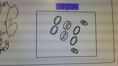 Hyundai Kit Rep Caliper Para H100 Truck 2006 En Adelante 1