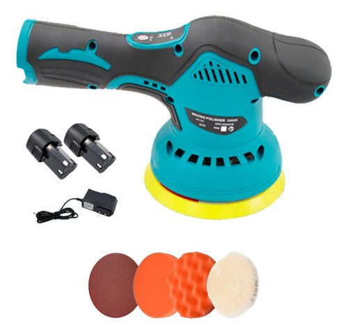 Cuatrocuarenta Wireless Sander Polisher 12V with Accessories 0