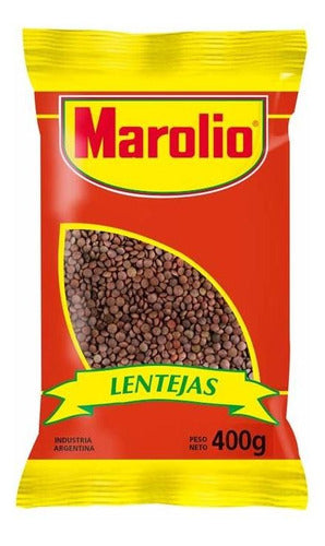 Pack of 6 Units Lentils 400g Marolio Legumes Set 0