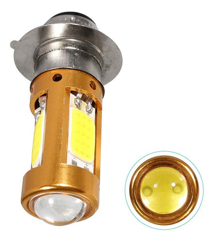 2x H6m Px15d P15d Faróis De Motocicleta Led Hi-lo Beam Bulb 4