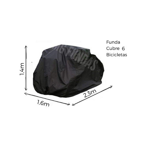 Venzo Bike Cover for 6 Large Bicycles in Bike Rack 3