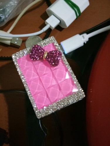 Rechargeable USB Digital Lighter with Stones and Sparkles 1
