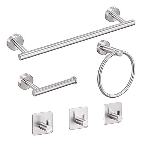 Favor Move 6-Piece Bathroom Accessory Set, Towel Bar 0