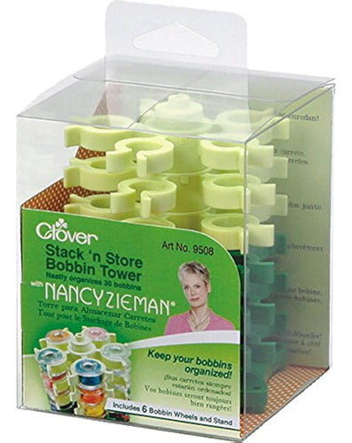 Clover Stack N Store Bobbin Tower with Nancy Zieman-3-1 0