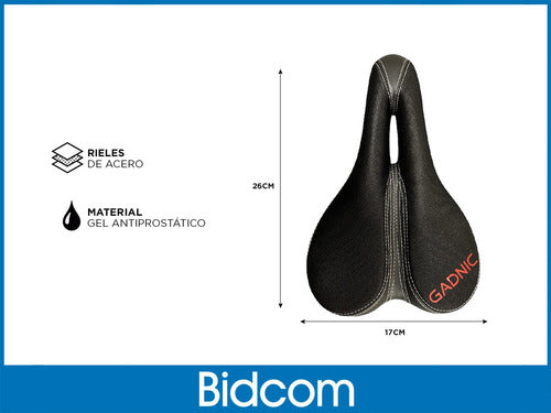 Universal Anti-Prostatic Silicone Bicycle Seat Gadnic 5