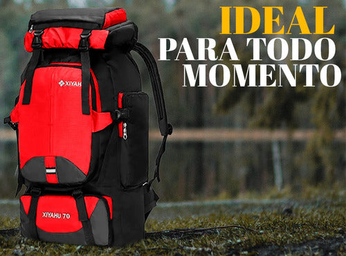 Xiyahu Mochila Camping Trekking Mochilero 70lts Reforzada Nuevo 7