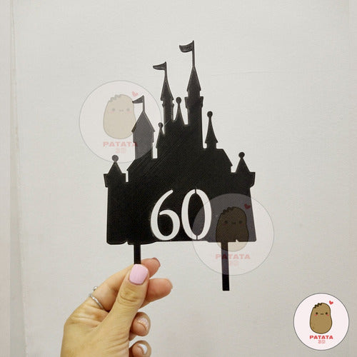 Patata 3D Cake Topper Adorno Torta - Castillo Disney 1