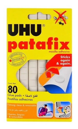 UHU Patafix Adhesive Pads Set X3 Boxes of 80 Pads 0