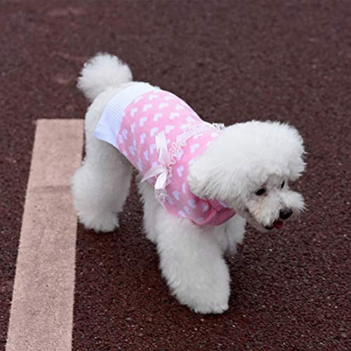 Kyeese Stylish Pink High Neck Dog Sweater 3