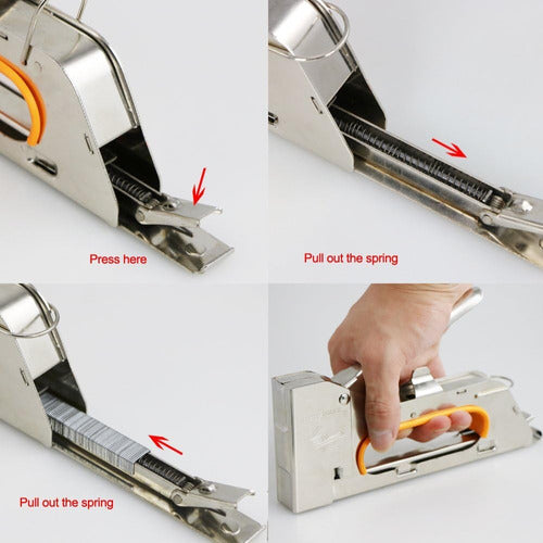 Engrampadora Manual 13/ 4-6-8 Mm Clavadora Grapadora Engrapa 4