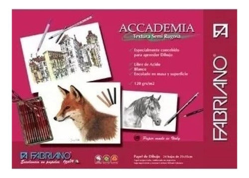 Fabriano Accademia Block 200 Grs 25 X 35  24 Hojas 0