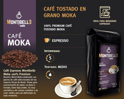 Montibello Café Tostado En Grano O Molido Moka 250gr 3