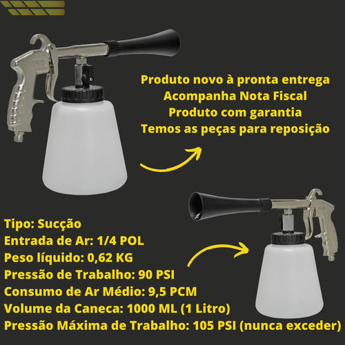 Pistola Tornador Prof. Higienizaçao Rolamentad+ Red. Pressão 3