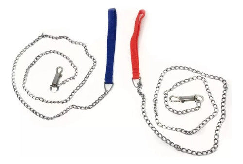 HB Dog Leash Chain 120cm, 2.5mm Armored Hook 2