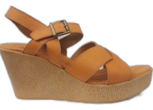 Arandu Women's Cross-Strap Wedge Sandal 0