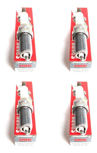 YAMAHA Pack of 4 Original Spark Plugs for 80hp 4-Stroke Engines 0