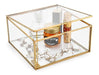 Hipiwe Vintage Glass Jewelry Organizer Box - Caj 4