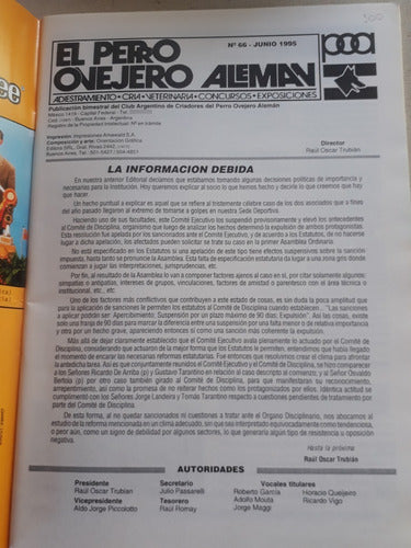 Revista El Perro Ovejero Aleman N° 66 Junio De 1995 2