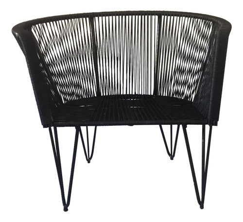 Deco Disso Gervasoni Chair Simil Yute (Black or Brown) 0