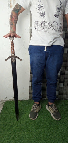 Espada Celta Claymore Medieval Decoração Coleção Cosplay 5