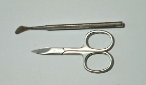 Stainless Steel Golf Stick and Curved Scissors for Podiatry 1