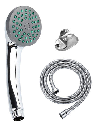 Cover Handheld Shower Set with Wall Support and Flexible Hose 1.2mts 0