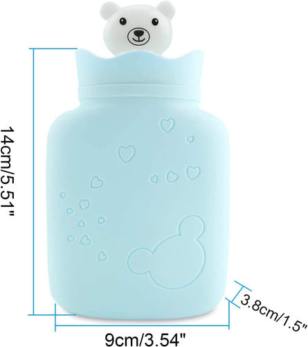 Art Home Kawaii Bear Design Hot Water Bottle with Cover 3