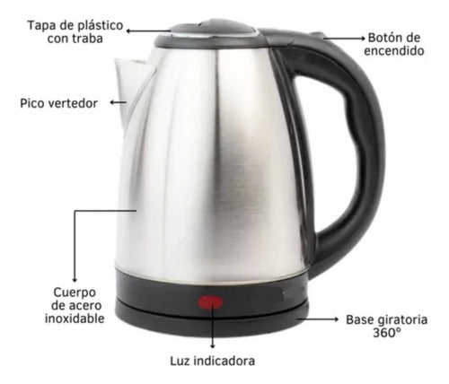 Combo Reseller 6 Stainless Steel Electric Kettles 3