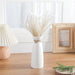 Honeydak Rustic White Ceramic Vase for Pampas Grass 3