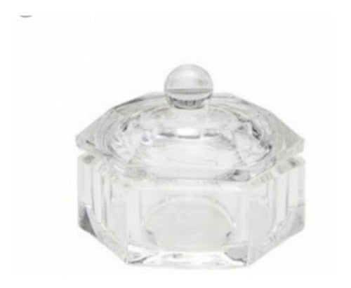 LA MAGIA Glass Dappen Dish with Lid for Manicures 1