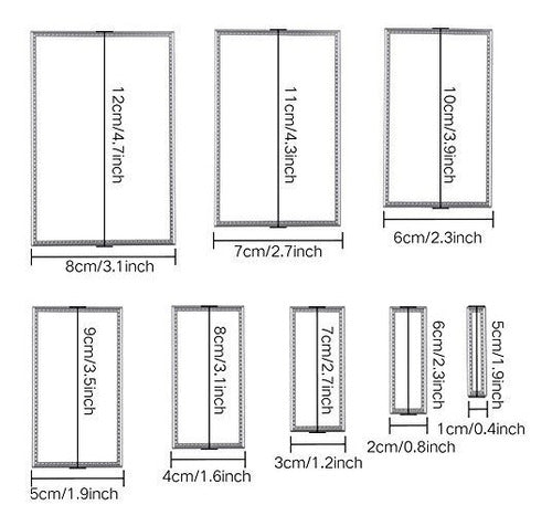 Decora Rectangle Cutting Dies Stencil DIY Scrapbook Album Paper Card Embossing Tool 1