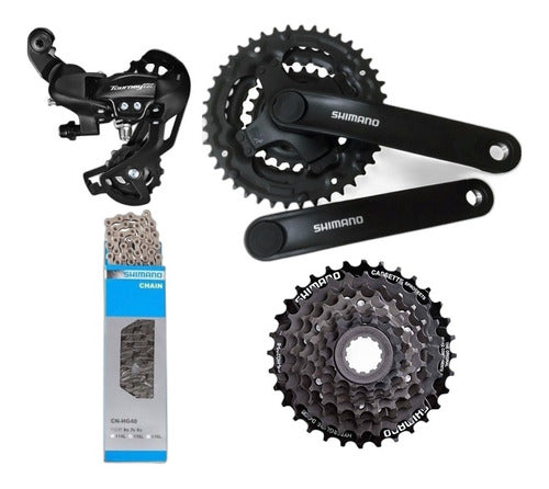 Shimano 24 Speed Bicycle Transmission Kit MTB 3x8 0