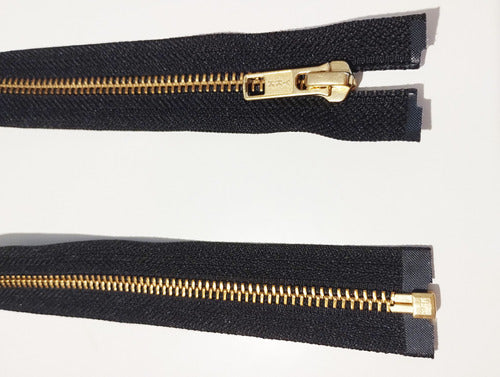 YKK Metal Bronze Zippers Removable 50cm 1