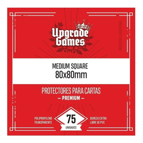 Folios Upgrade Games - Square M 80 X 80 Mm (75u) Boardgames 0