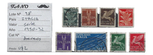 TANO Filatelia Italia Serie Estampillas Aéreas Año 1930-32 0