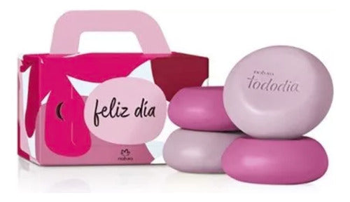 Natura Happy Day Bar Soaps Set with 4 Units of 90 Gr 1