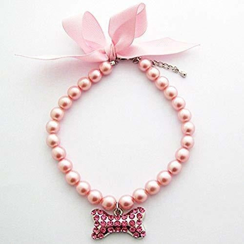 PetFavoritesTM Couture Designer Fancy Pearls Crystal Pet Cat Dog Collar 0