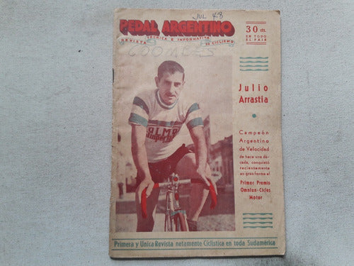 Revista Pedal Argentino Nº 59 - Julio 1948 Ciclismo Arrastia 0