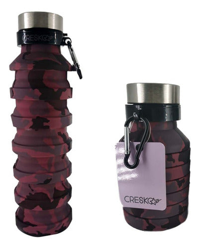 Cresko Silicone Foldable Sports Bottle with Screw Cap 500 Ml 3