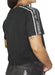 Kappa T-Shirt - Logo Tape Sarit Black White 2