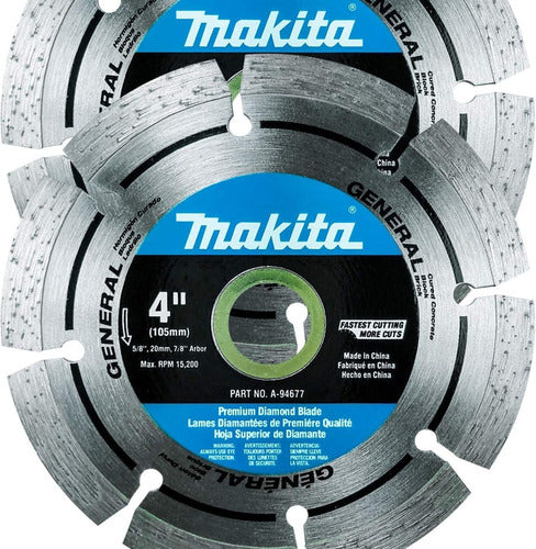 Makita 2 Pack - 4" Segmented Rim Diamond Blades 0