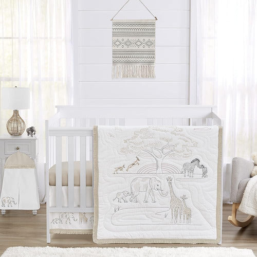 Sweet Jojo Designs Jungle Safari Animals Baby Boy Girl Nursery Crib Bedding Set 0