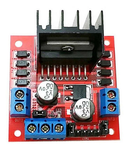 Educabot Doble Puente H Driver L298n Control Motor Para Arduino 1