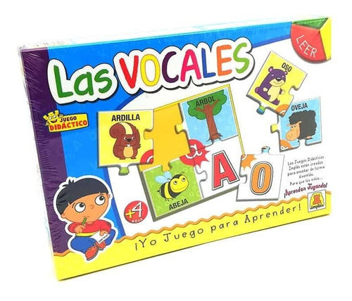 Juego De Mesa Didactico Las Vocales Implas En Casa Valente 0