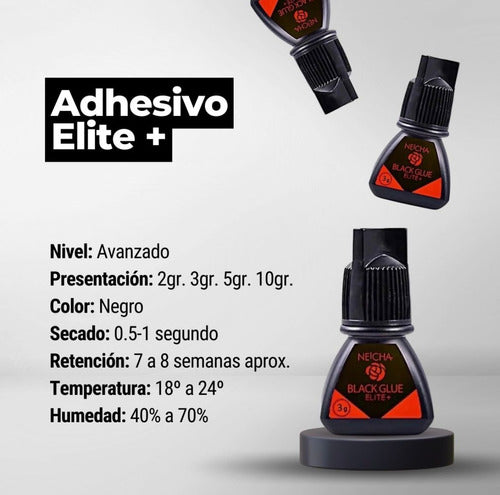 Black Glue Elite+ 10g Neicha Extensiones De Pestañas 1