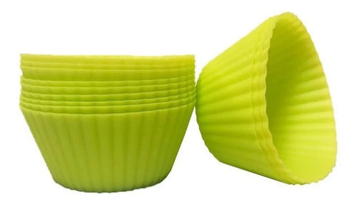 Carol Silicone Muffin Cupcake Molds Liners x 12 Oven Baking Cups 3