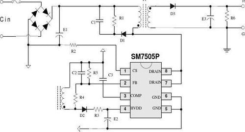 TecnoliveUSA Circuito Integrado SM7505P SM 7505P SM7505 SM 7505 SOP-8 2