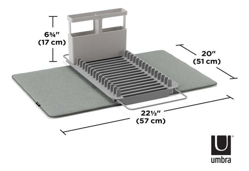 Escurridor Compacto Carbón C/repasador Udry 5